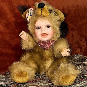 2000s Porcelain Geppeddo Cuddle Kids Frankie Fox